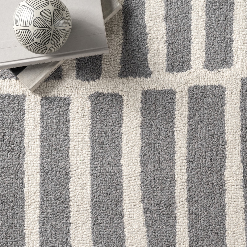 Wool Abstract Indoor Rug, Runner 2' x 6'