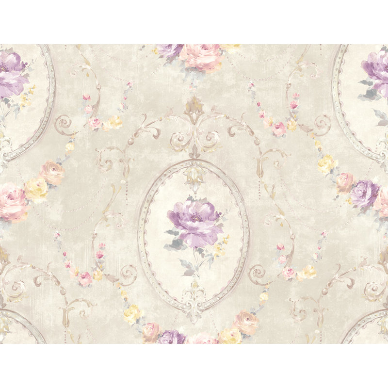 Médaillon, Beige / Mauve