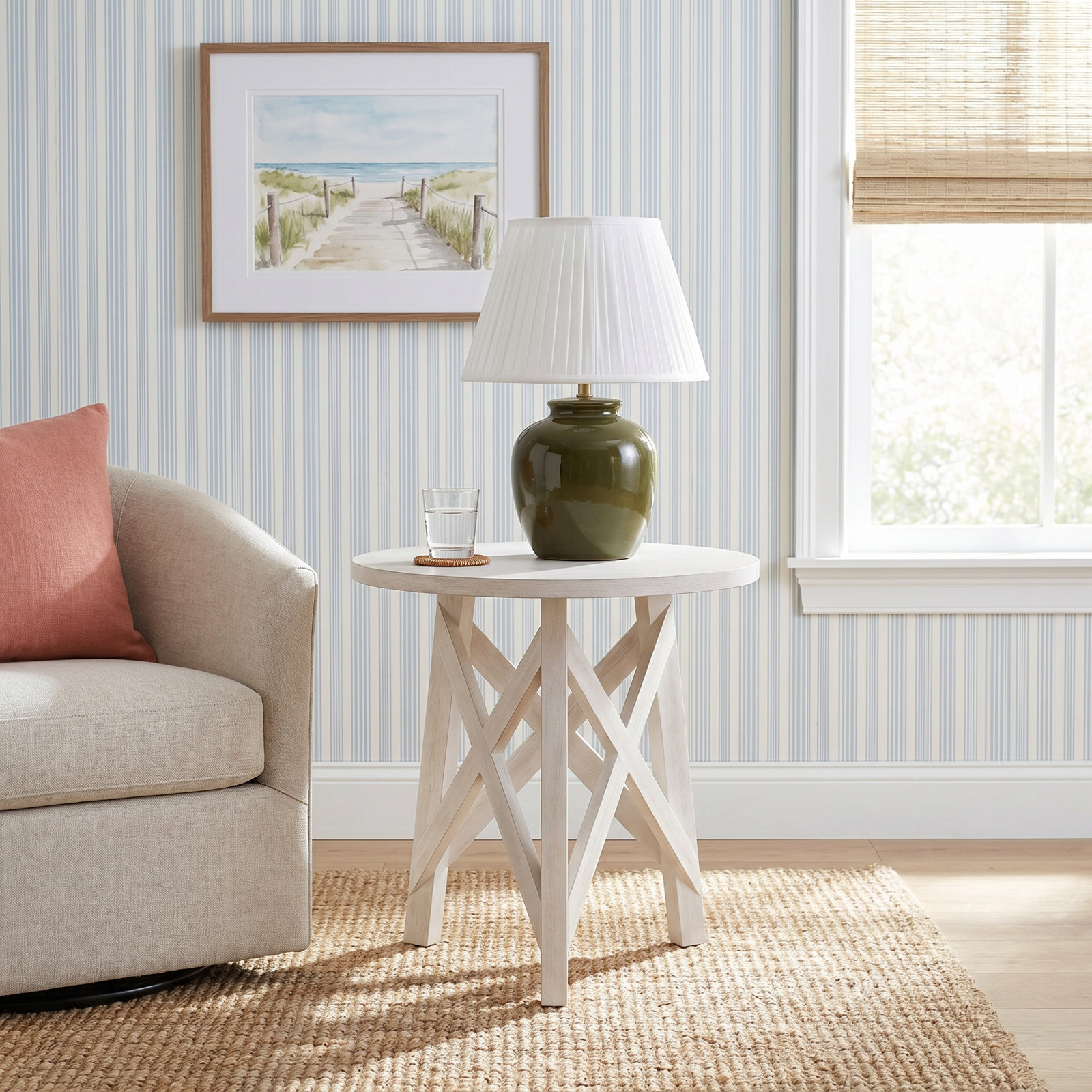 Bilbrook End Table, White