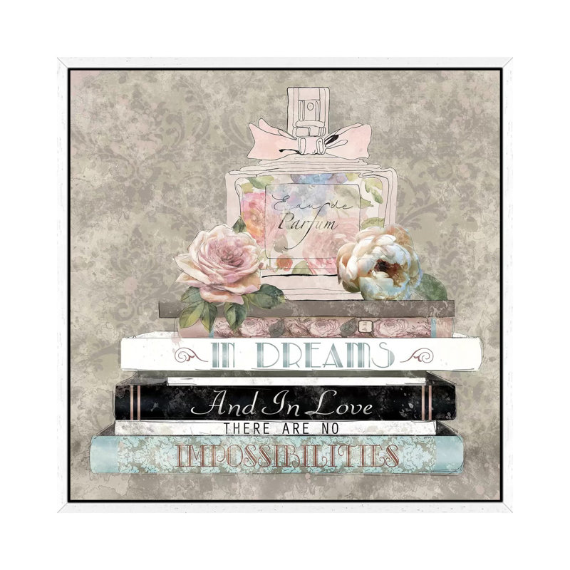Perfume Dreams by Carol Robinson - Painting on Canvas, White Framed, 45.72 cm H x 45.72 cm W