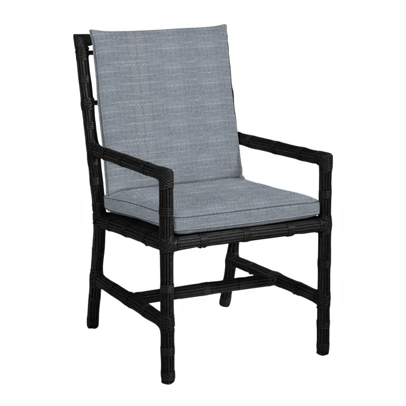 Fauteuil Newport tissé - Onyx, Chambray Rollo, Welt, Onyx