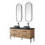 Meuble-lavabo double en chêne nord-américain Kaminski-529932640