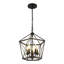 Luminaire suspendu géométrique 5 lumières Groveson