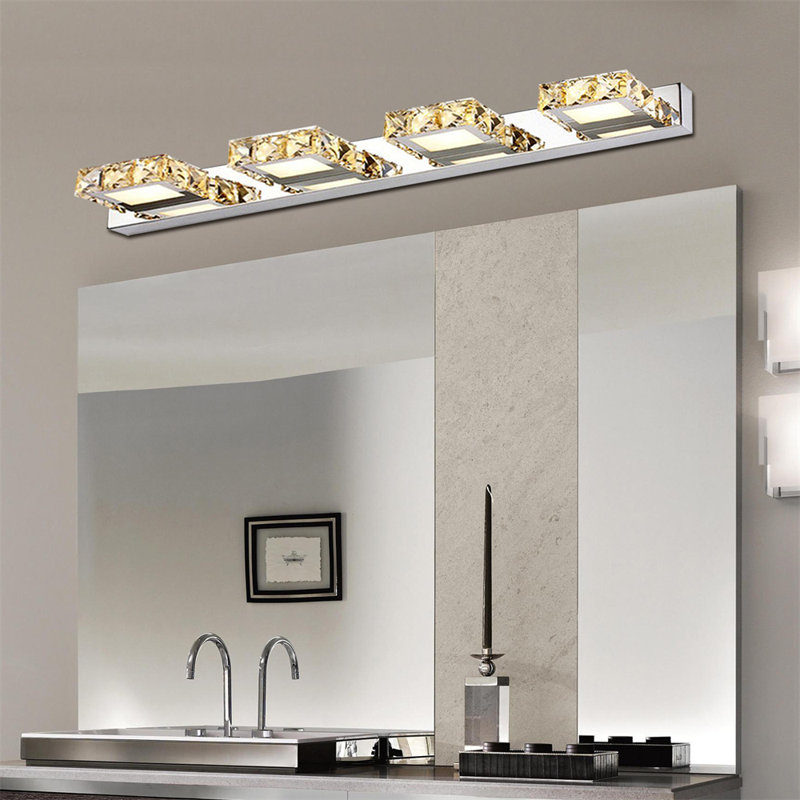  LED Over Mirror Light, K9 Crystal LED Light Over Mirror , Modern Bathroom Mirror Light Fixtures