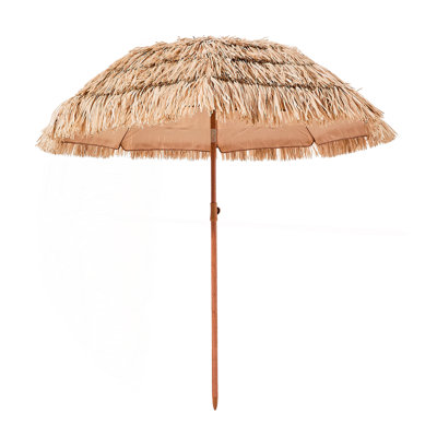 Tiki Umbrella Thatched Patio Umbrella 6 Ft Poolside Patio Beach Umbrella
