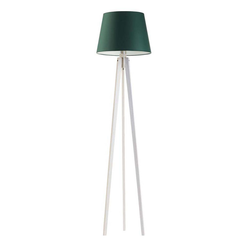 Araby 158 H cm Tripod Floor Lamp, Dark Green, White