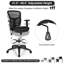 Chaise de bureau Inbox Zero Mesh avec accoudoirs réglables et repose-pieds noir-1694741726-1694741727