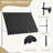 Window Sun Shade Awning, 118" Freestanding With Support Pole, Uv30+, For Door, Patio, Deck, Porch, Black Patio Awning Protected Material And Adjustable Canopy, Window,