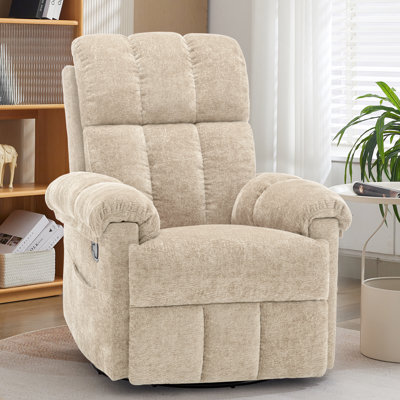 Fauteuil inclinable KORSER, fauteuils inclinables à bascule pour adultes, petits fauteuils inclinables pour petits espaces, fauteuil inclinable manuel avec poches latérales pour la chambre à coucher du salon