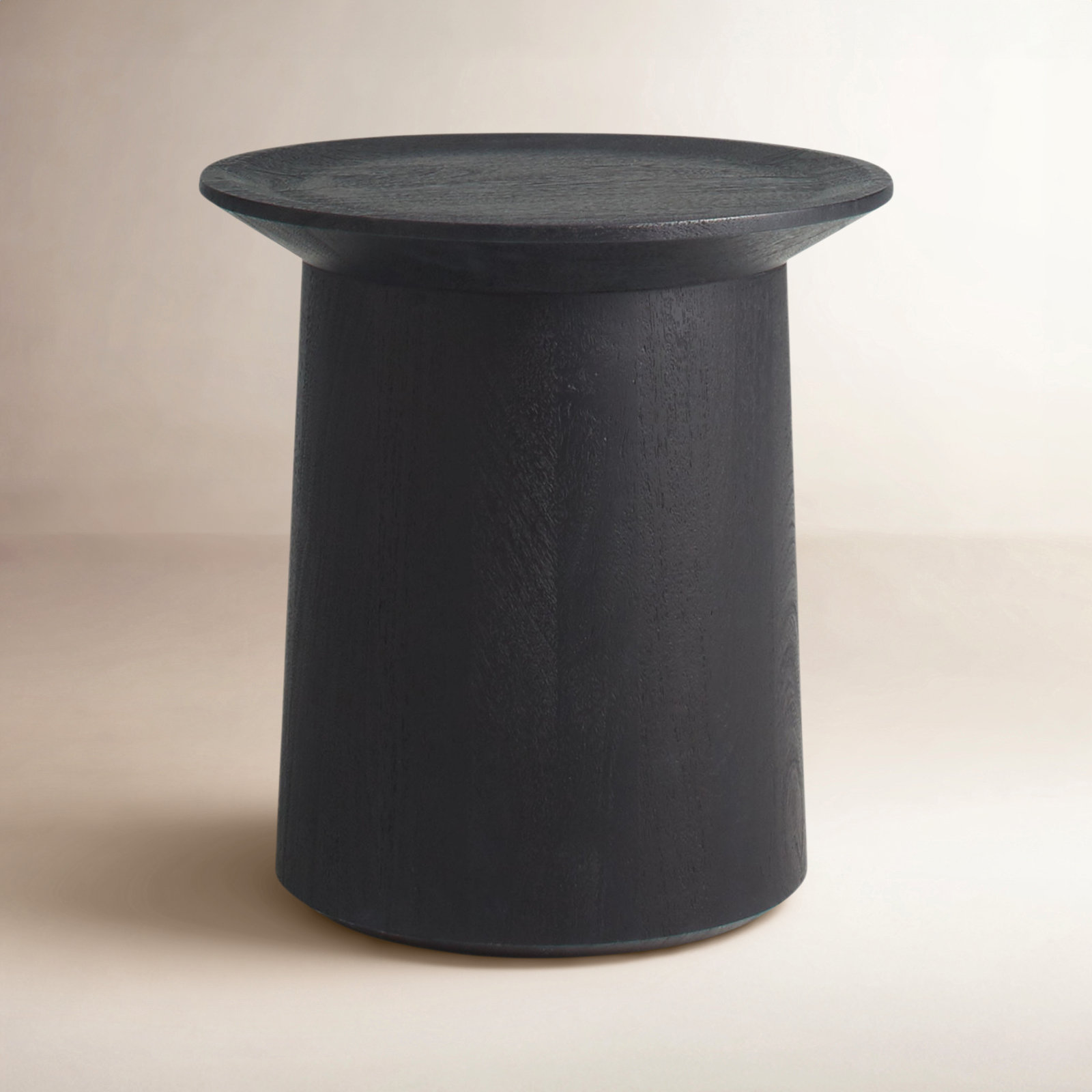 Coco Solid Wood Single End Table, 14" H x 13" W x 13" D