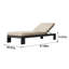 Chaise longue d'extérieur tout aluminium en aluminium