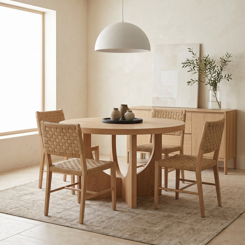Nomad 5 Piece Round Dining Set
