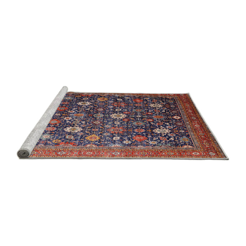 Tapis 100% Mid-Century moderne lavable à la machine 2368, Carré 4 pi