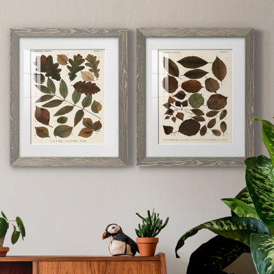 Feuilles d'automne - ensemble de 2 reproductions d'art