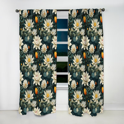 Zen Oasis Of Calm Mediation I - Rideau floral - Rideau floral obscurcissant - 1 panneau