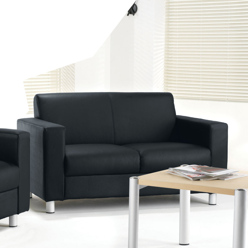 Richbell Leather 135cm Reception Sofa