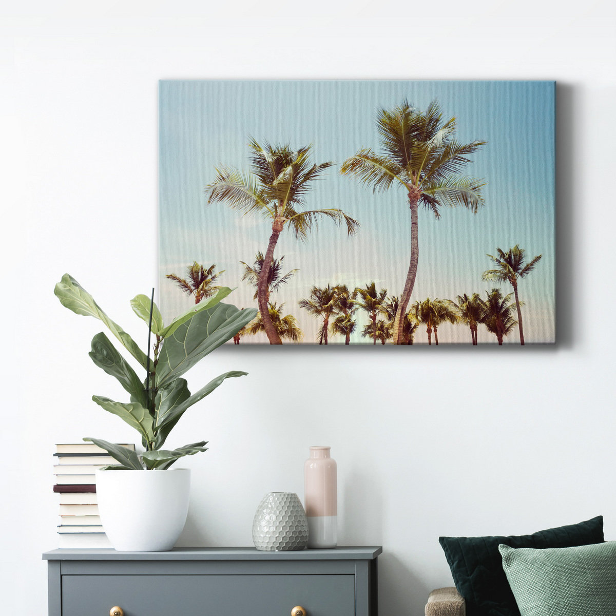 Bay Isle Home™ Aruba Palm - Wrapped Canvas Photograph | Wayfair