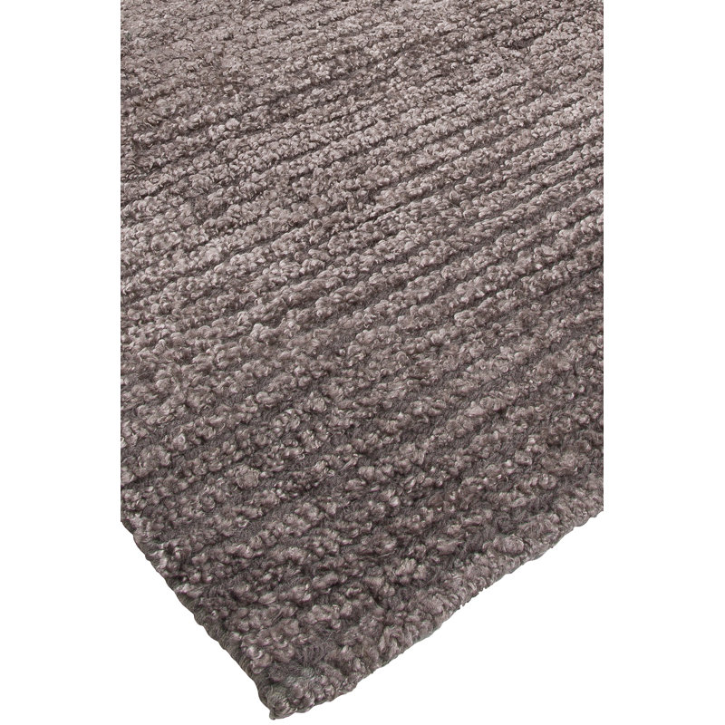 Tapis chocolat fait à la main Miles, Rectangle 9 pi x 12 pi
