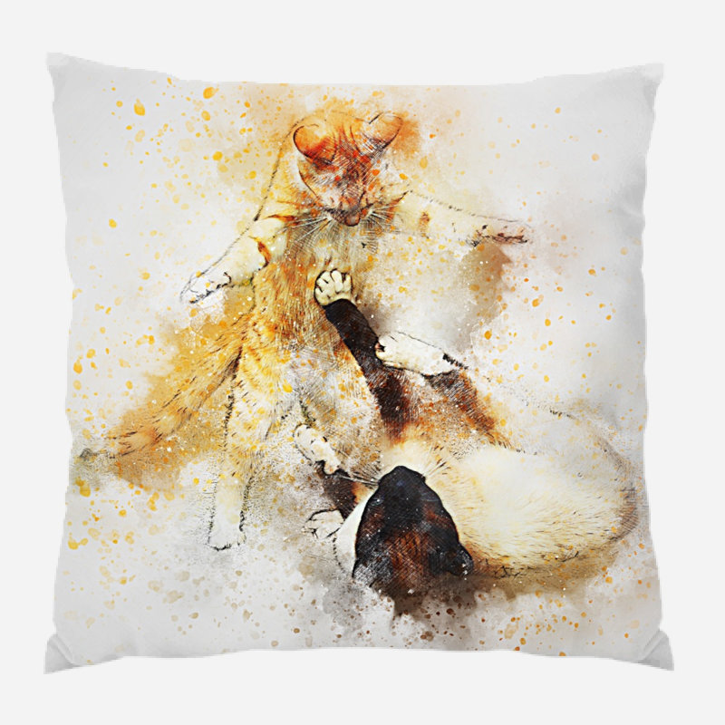 Crowl Outdoor Reversible Throw Pillow, Indoor, Microsuede