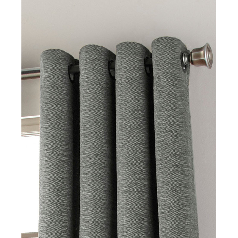 Corddaryl Semi Sheer Curtain Single Panel, Gray