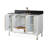 Corianne 48 Inch Freestanding White Single Sink Bathroom Vanity Set With Black Stone Top