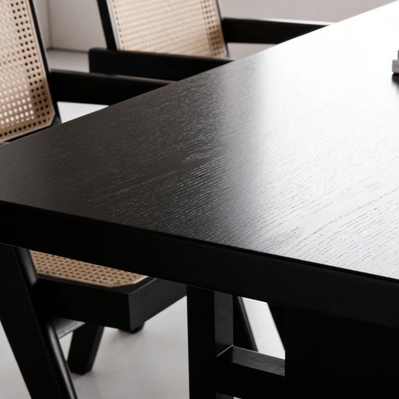 Table de salle à manger rectangulaire simple, H 29,53 po x L 62,99 po x l 31,5 po