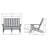 Byrnes Recycled Plastic Double Adirondack Loveseat-85714130