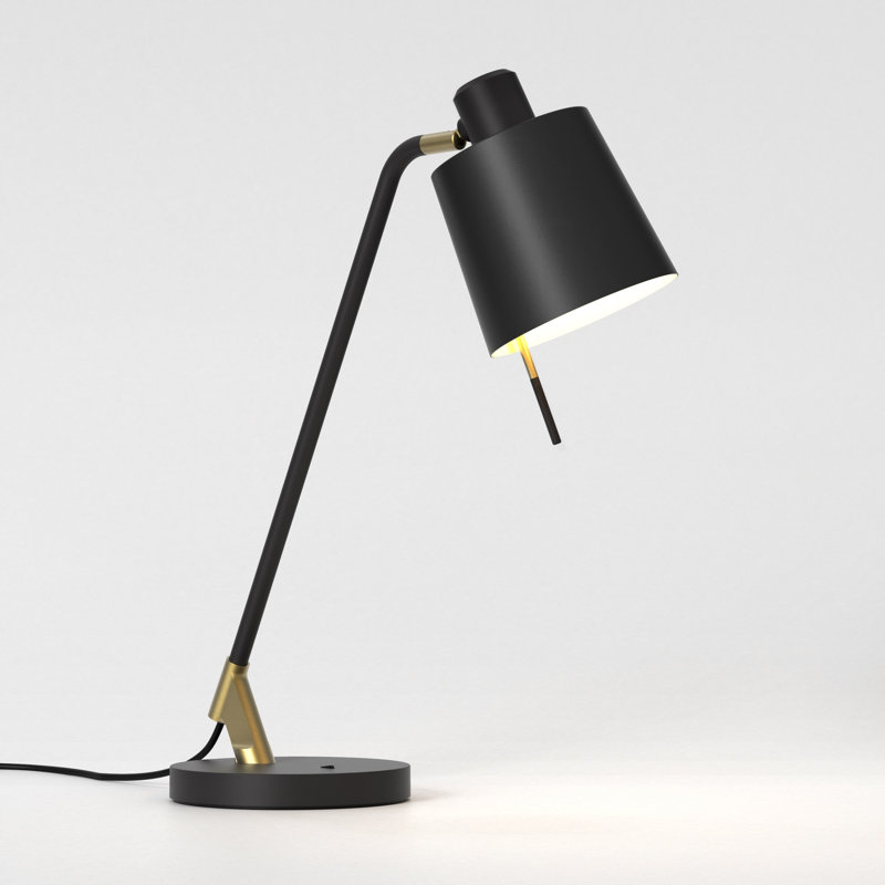 Edward Desk Table Lamp, Matt Black, Steel