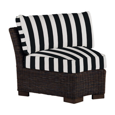 Club Woven N-Dura Resin Inside Outdoor Round Corner Chair