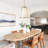 3 - Light Gold Dimmable Tapered Pendant With Linen Shade-1403985930-1403985945