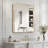 Large 30X36 Inch Rectangular Bathroom Wall Mirror With Shatterproof Film And Anti-Rust Frame-1207061026-1207061020