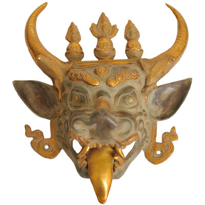 Masque mural Yamantaka (divinité bouddhiste tibétaine)