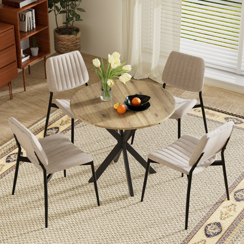 Ensemble repas rond 31,5 po, Beige, 5
