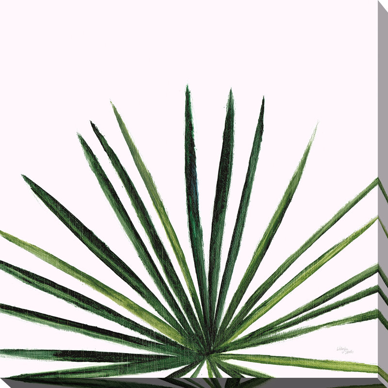 « statement palms iii », reproduction d’art sur toile tendue encadrée, H 28 po x l 28 po x P 1,5 po, Toile tendue