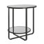 Table de bout avec rangement à pieds croisés Brendis