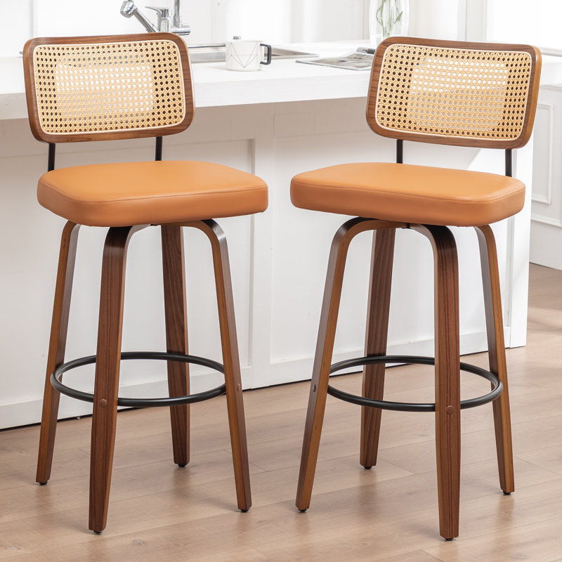 Swivel Bar Stool, Bar Stool (78cm Seat Height), Orange
