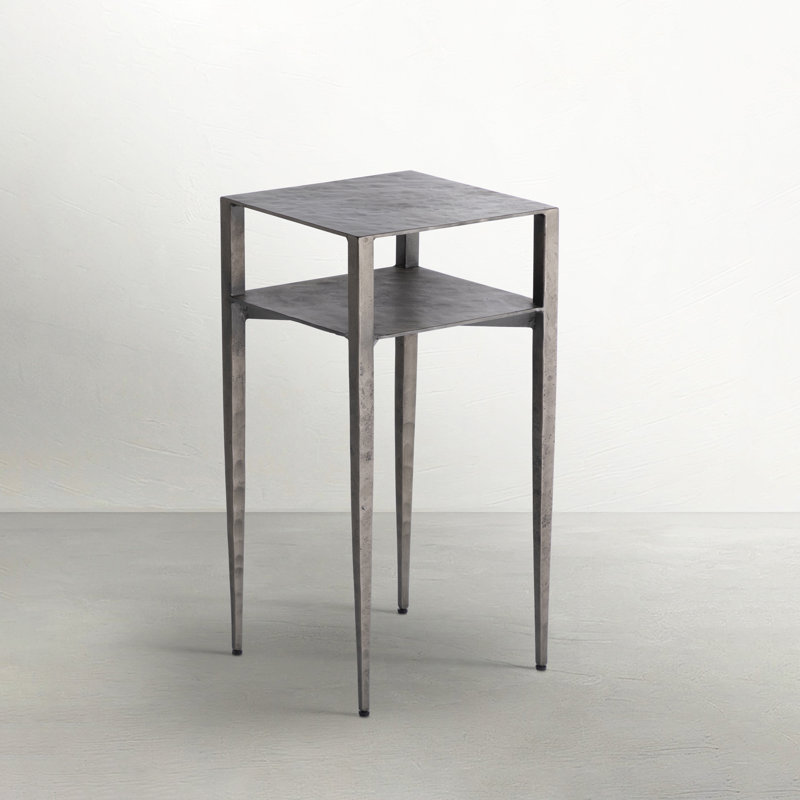 Nightingale Iron End Table with Storage