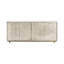 Buffet/crédence multimédia Teegan 79 po en bois massif crème à 4 portes