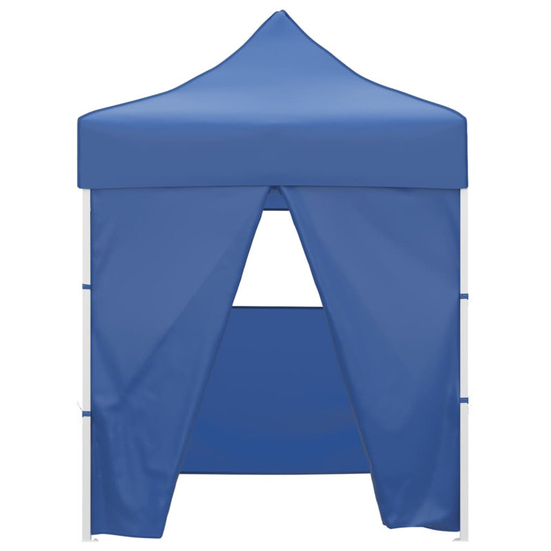 3m x 3m Steel Pop-Up Party Tent, Blue, 200cm W x 200cm D
