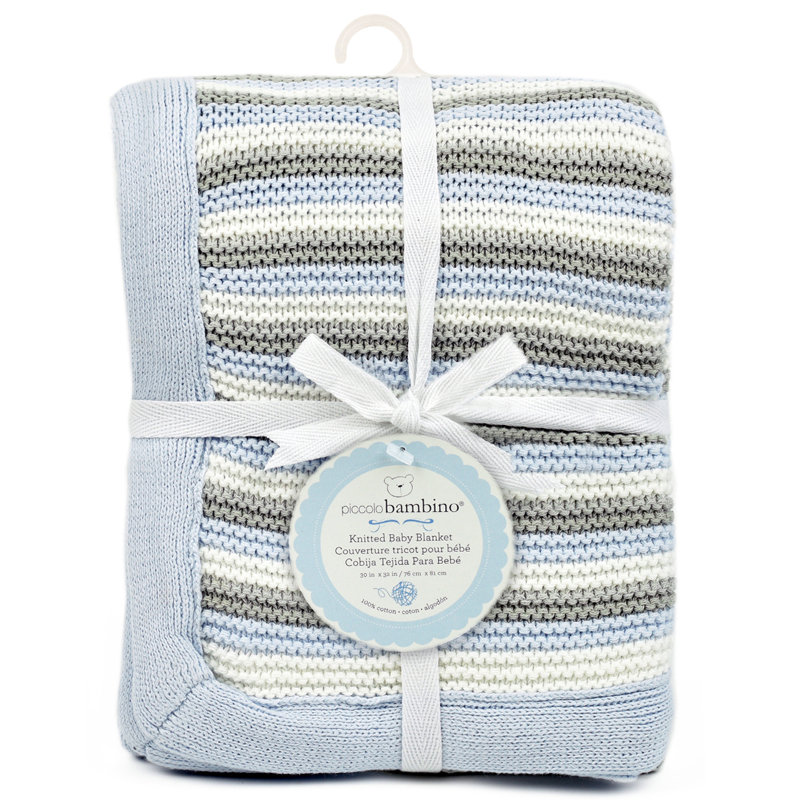 Couverture pour bébé 100% coton Dillinger, Bleu