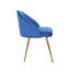 Chaise d'appoint rembourrée en velours Cohen-1312162169