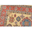 Tapis beige en laine noué à la main de conception unique 8 pi 11 po x 11 pi 8 po