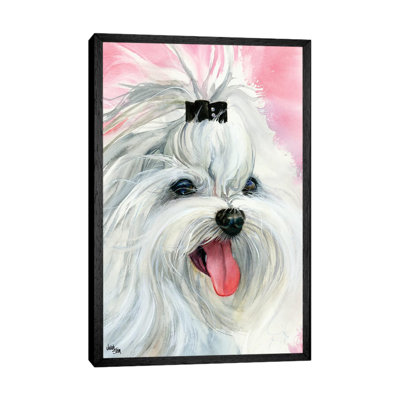 Lovely Lexi - Maltese by Judith Stein - Painting on Canvas