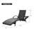 80'' Outdoor Wicker Chaise Lounge Chairs Set of 2, Patio Rattan Reclining Chair Pull-out Side Table Adjustable Backrest Ergonomic Wave Design Pool Sunbathing Recliners-811527831