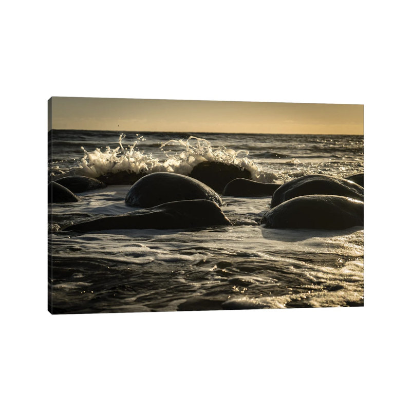 Bowling Ball Beach by Heather Roberson - Wrapped Canvas Print, 20.32 cm H x 30.48 cm W