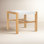 Breckenridge Genuine Leather Accent Stool