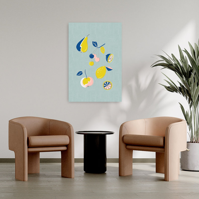 Art contemporain contemporain abstrait cerise coloré, H 36 po x l 24 po, Vert