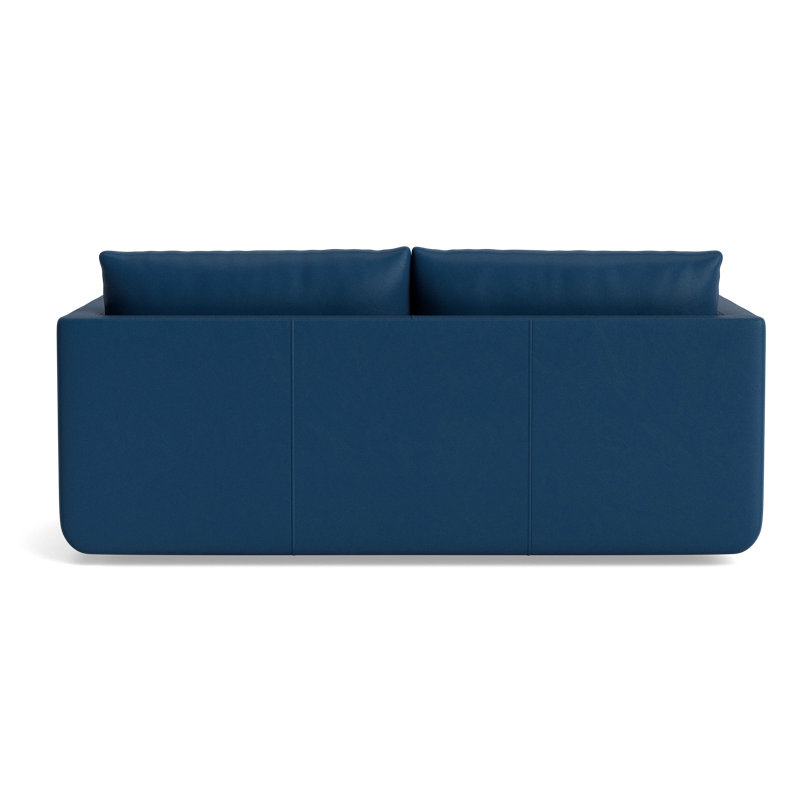 Eva Loveseat (70"), Bison Deep Blue Top Grain Leather
