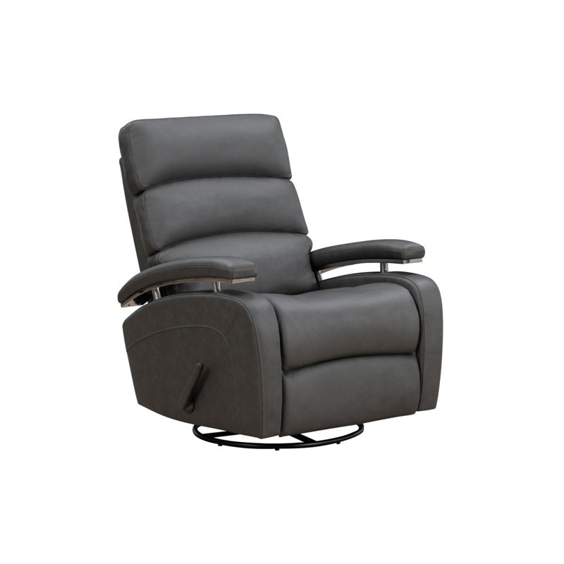 Fauteuil inclinable manuel Elpida Homerun gris foncé, Dark Gray Leather Match