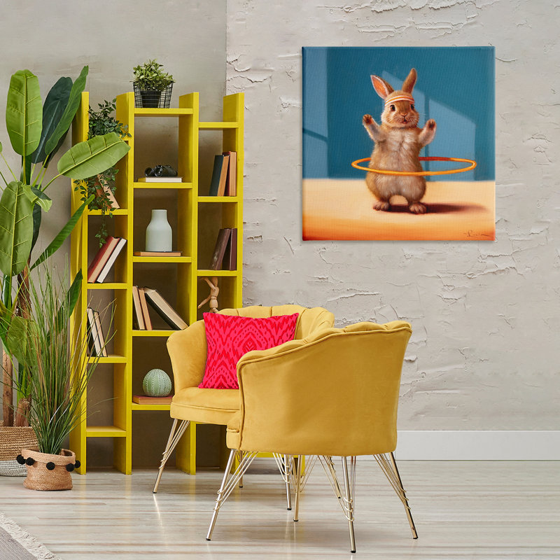 Art mural sur toile, Hula Hooop, H 30 po x l 30 po